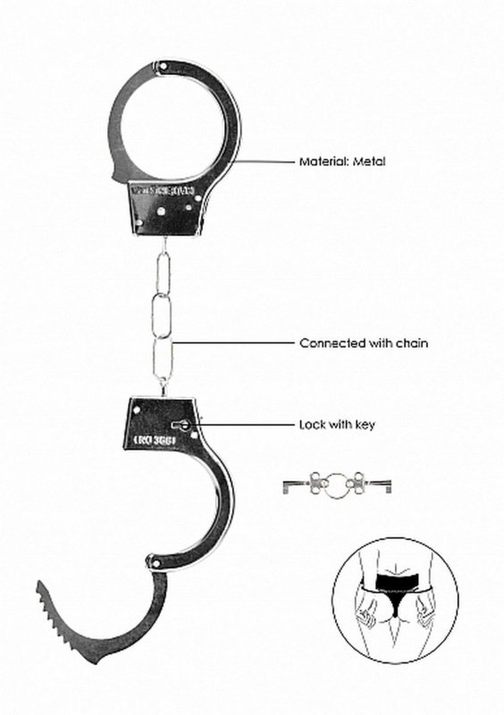 Stalowe kajdanki Beginner&quot;s Handcuffs