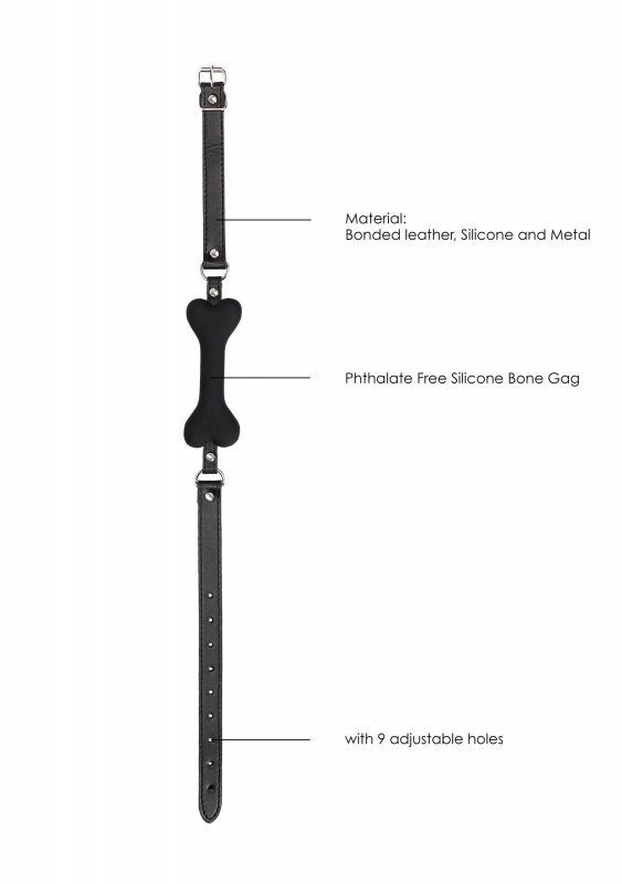 KNEBEL kość do ust Silicone Bone Gag