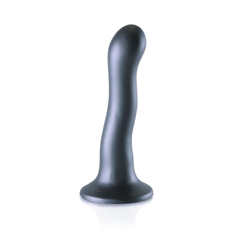 Wyprofilowane dildo do punktu g przyssawka strap-on 17 cm
