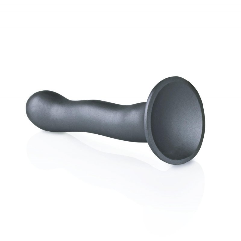 Wyprofilowane dildo do punktu g przyssawka strap-on 17 cm