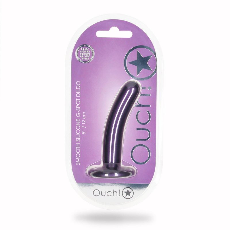 Smooth Silicone G-Spot Dildo - 5&#039;&#039; / 12 cm