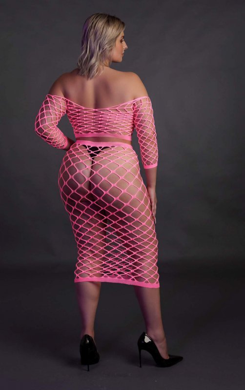 Long Sleeve Crop Top and Long Skirt  XL/XXXXL
