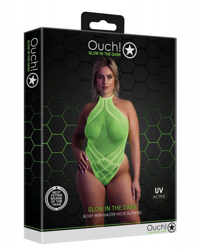Body with Halter Neck - neon green - XL/XXXXL