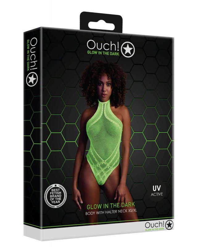 Body with Halter Neck - neon green - XS/XL