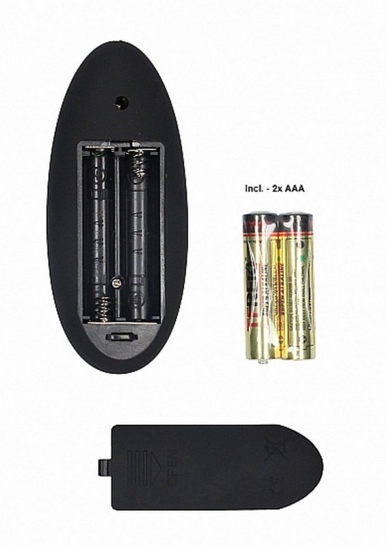 Vibrating realistic cock - 8&quot; - with scrotum - black