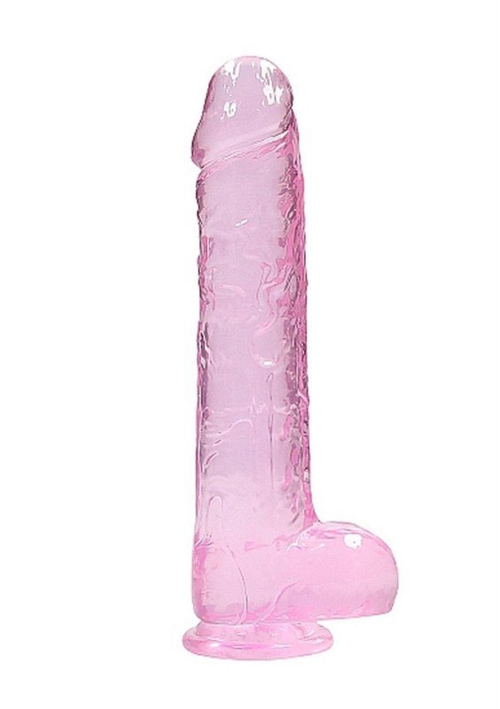 Realistyczny penis na przyssawce dildo różowe 23 cm