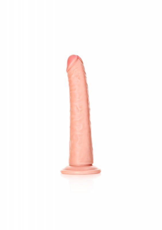 Smukły penis dildo na mocnej przyssawce  20 cm