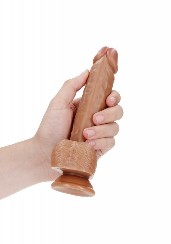 Naturalny penis na mocnej przyssawce dildo 17,8 cm