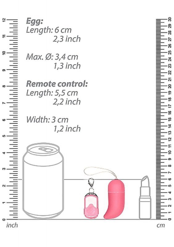 Wireless vibrating g-spot egg - medium - pink
