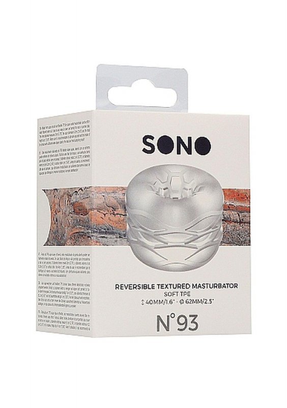 N0. 93 - Reversible masturbator and bumper - transparent