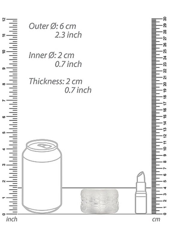 N0. 94 - Reversible masturbator and bumper - transparent