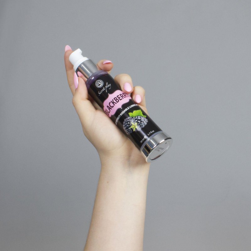 Rozgrzewający jadalny lubrykant jeżyna 50 ml