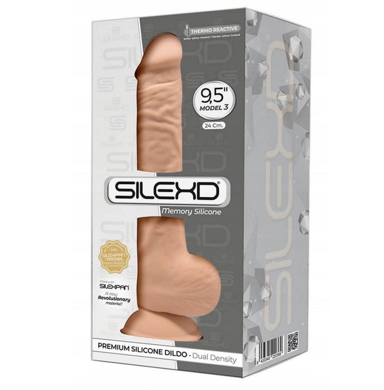Realistyczny sztuczny penis dildo z jądrami przyssawka  24 cm