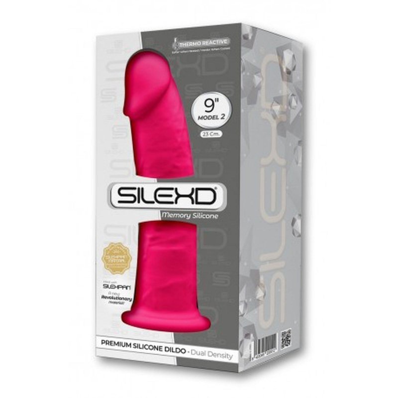 Różowe realistyczne dildo penis z żyłami  przyssawka 23 cm