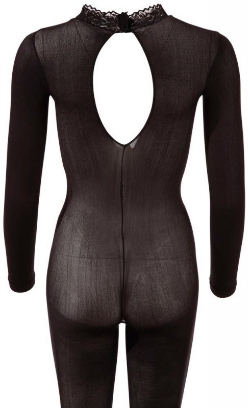 Uwodzicielski bodystocking seks kombinezon z długim rękawem S/M