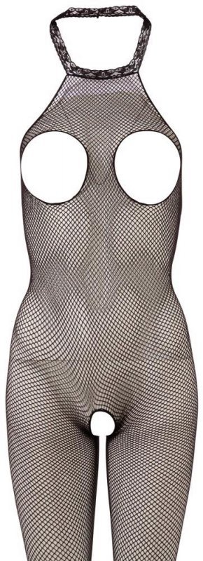 Seksowny bodystocking seks kombinezon z otwartymi piersiami i dziurką S-L