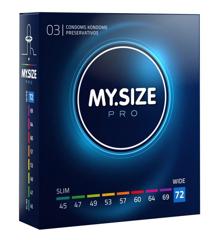 Prezerwatywy MY.SIZE PRO 72mm 3pcs