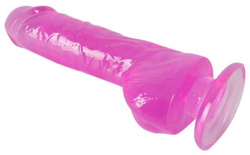 Grube dildo żelowe na przyssawce 22 x 4.7 cm