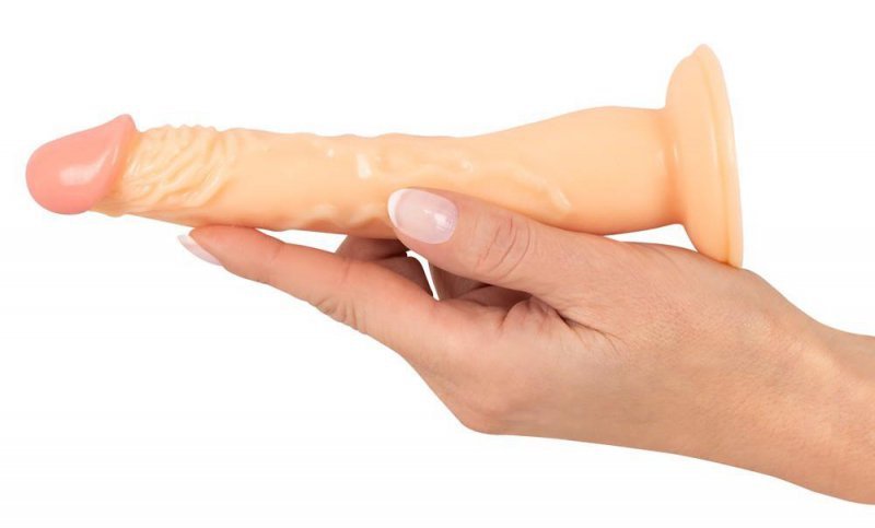 Realistyczne wąskie dildo penetrator pochwy 18 cm