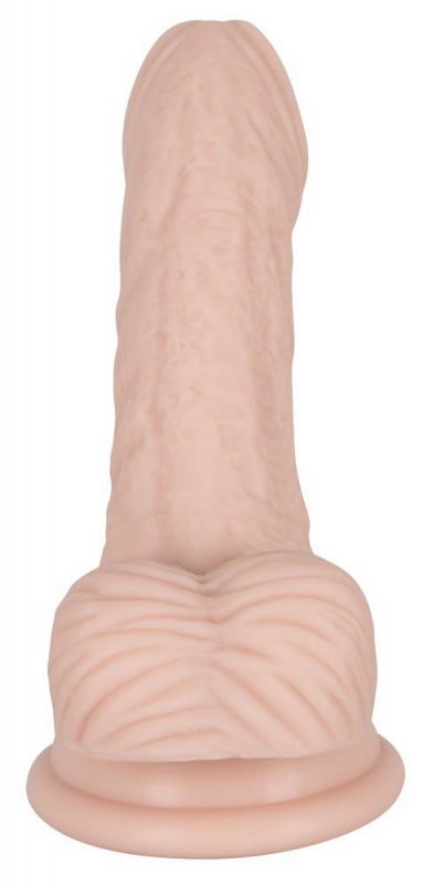 Realistyczne dildo z jądrami penis na przyssawce 14,5 cm