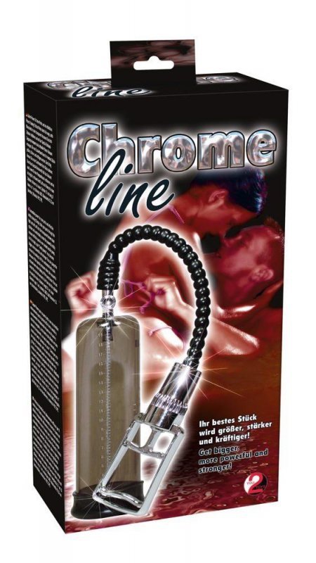 Chrome Line Pump Pompka do penisa chromowana