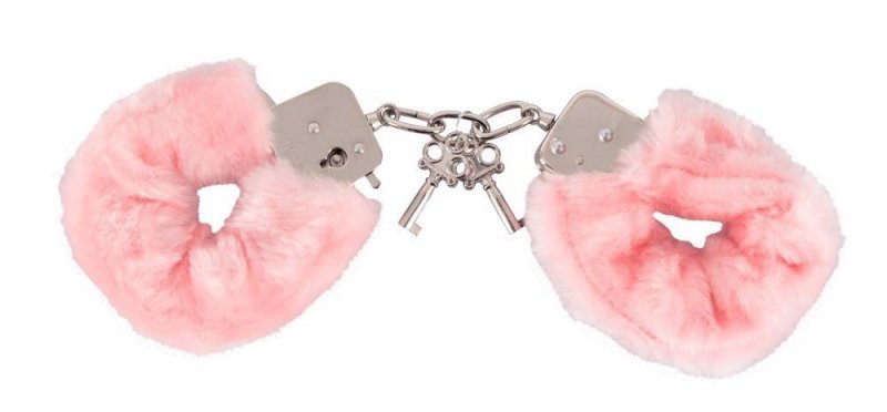 Kajdanki miłości różowe futrzane Love Cuffs rose