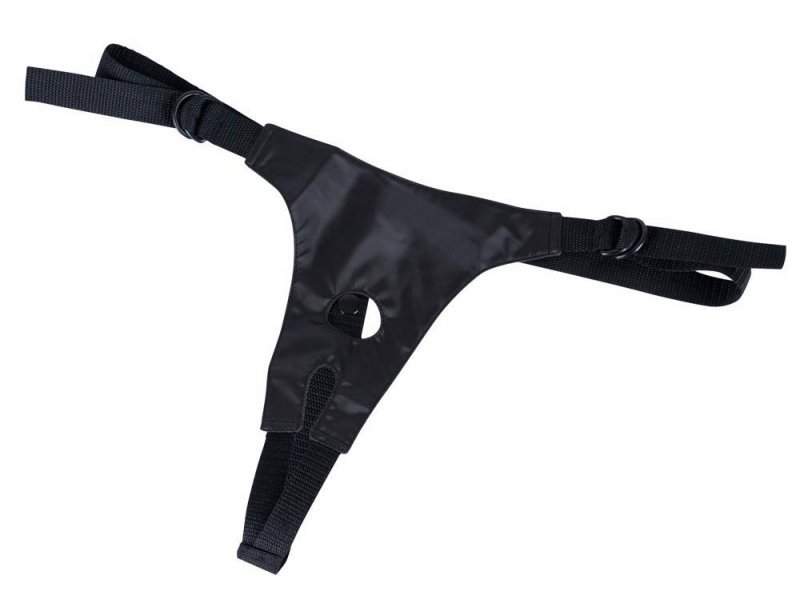 Zestaw strap-on stringi trzy różne cieliste penisy dildo na pasku