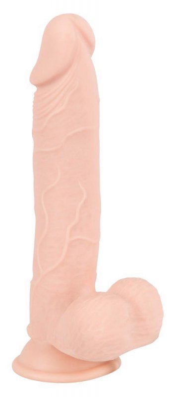 Elastyczne realistyczne dildo penis z przyssawką 24 cm