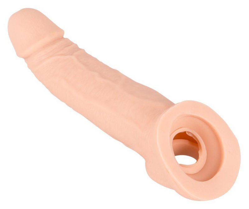 Realistyczna nakładka na penisa przedłużka pochwa oszaleje + 5 cm