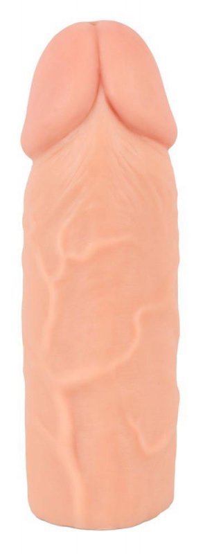 Realistyczna nakładka na penisa przedłużka żylasta + 4 cm