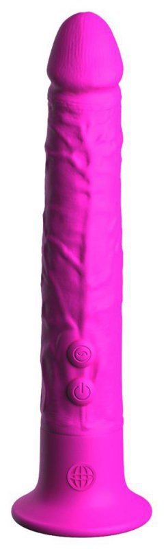 Silikonowy naturalny wibrator na przyssawce 19 cm