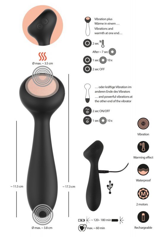 Cupa warming vibrator