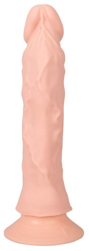 Elastyczne wibrujące dildo na przyssawce 21,5 cm