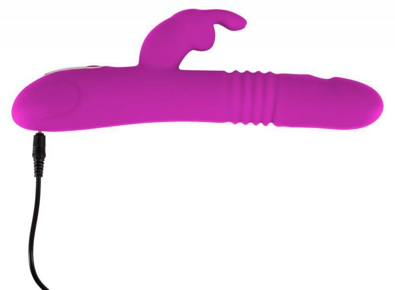 Posuwisty wibrator z króliczkiem sex masażer