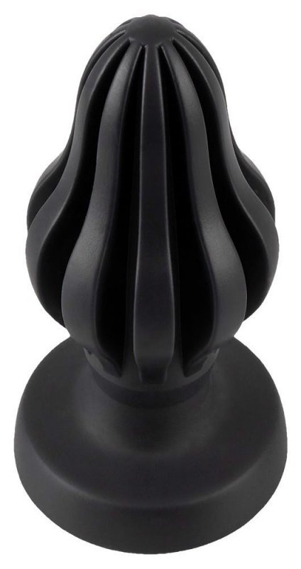 Plug analny stożek ze stymulującymi rowkami korek zatyczka