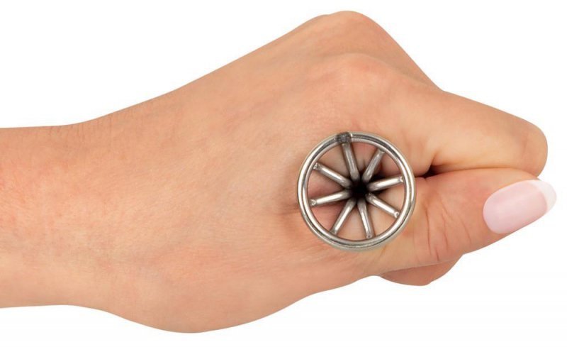 Metalowy korek analny plug klasyczny klatka 