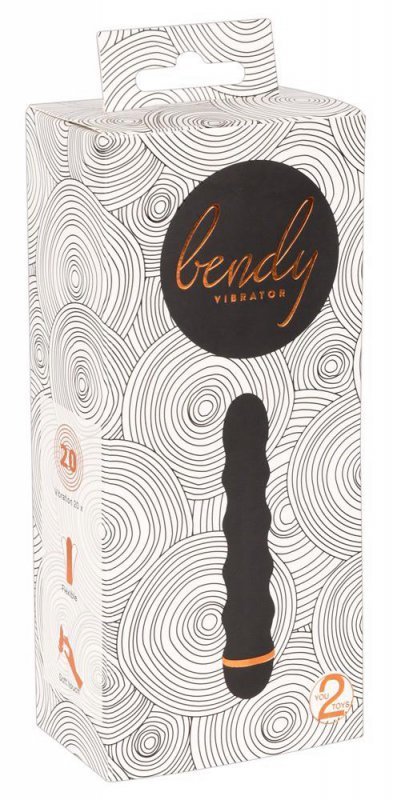 Fałdowany wibrator waginalno analny penetrator pochwy 17 cm