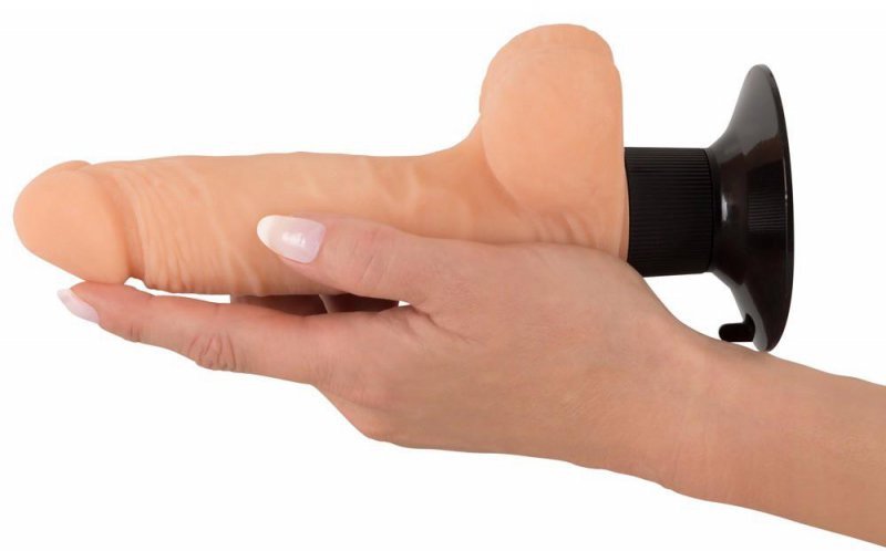 Naturalny wibrator sztuczny penis na przyssawce 20 cm