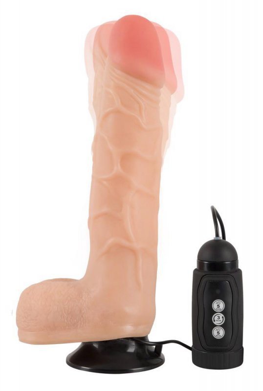 Naturalny wibrator sztuczny penis na przyssawce 19,5 cm