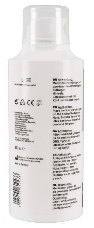 Rożluźniający lubrykant do fistingu 500 ml + płyn do czyszczenia sex zabawek