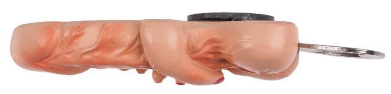 Metal bottle opener willy + hand