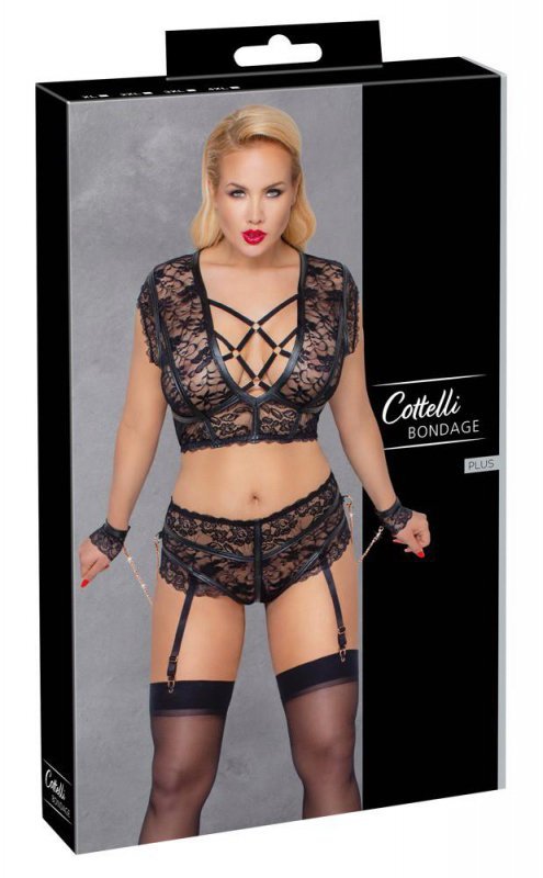 Bielizna erotyczna  Cottelli bondage kompletwzór  2XL