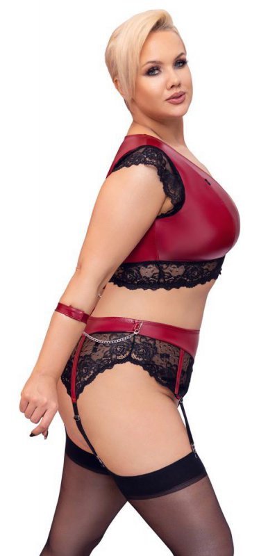 Komplet sex bielizny cottelli z pasem 2XL