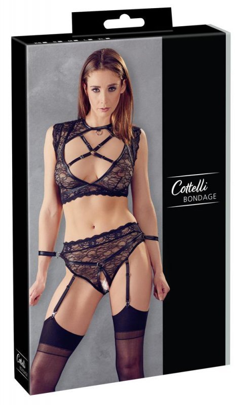 Komplet sex bielizna erotyczna bdsm Cottelli  XL