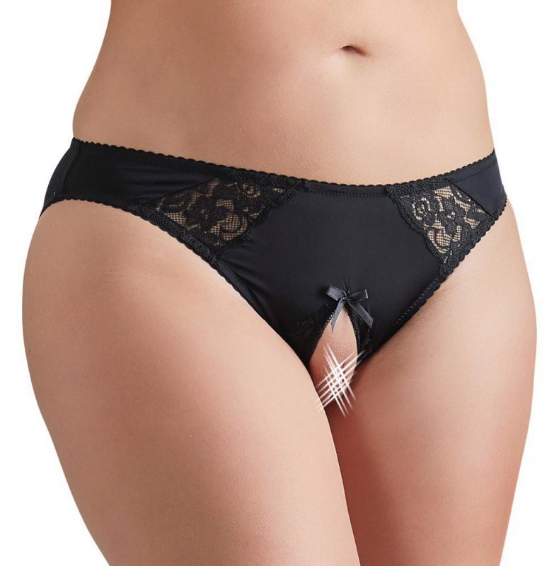 Majtki damskie z rozcięciem w kroczu Cottelli 3XL