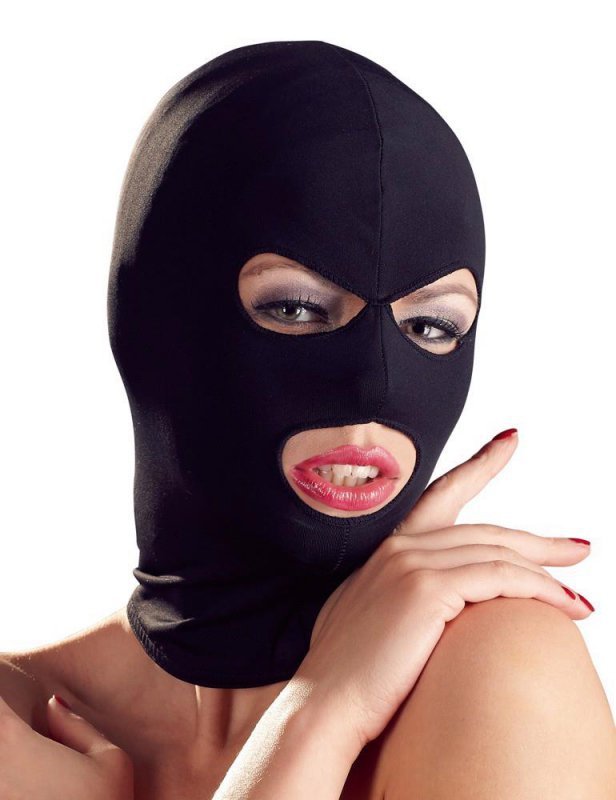 Maska BDSM damska z otworami na oczy i usta