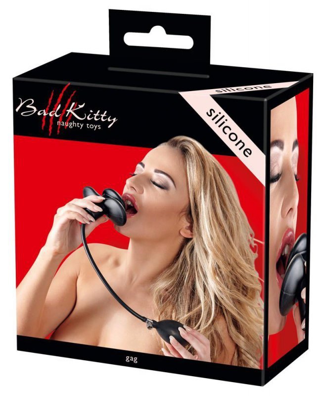 Knebel do ust bondage bdsm nadmuchiwany pompowany