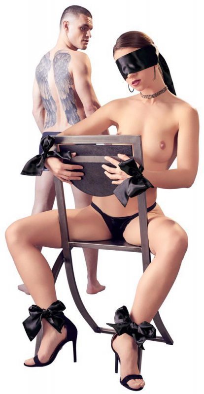5-częściowy zestaw wiązań satynowych Bad Kitty Satin Set