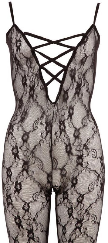 Uwodzicielski bodystocking koronkowy kombinezon erotyczny S/M