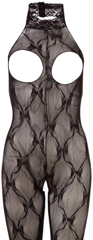 Uwodzicielski bodystocking kombinezon z odkrytymi piersiami S-L